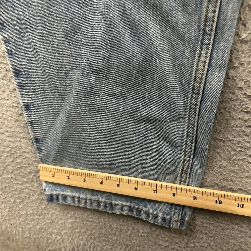 Levis Jeans Mens 38x34 Blue Denim 550 Relaxed Fit American Work Wear Light Wash